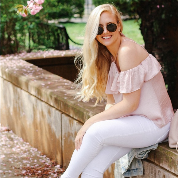 Criss Cross Blush Top - Picture 4 of 4